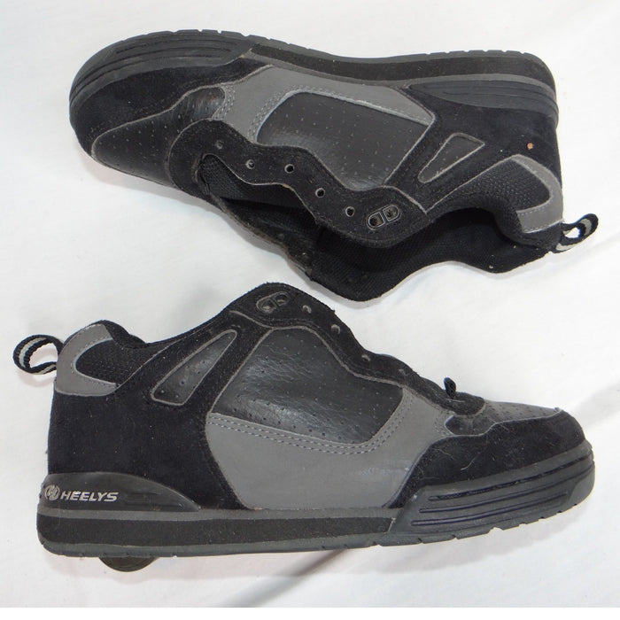 Heelys Youth Style 7097 Black Grey Skate Shoes with Wheels Size 5 Women   Read0