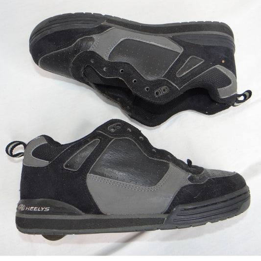Heelys Youth Style 7097 Black Grey Skate Shoes with Wheels Size 5 Women   Read0