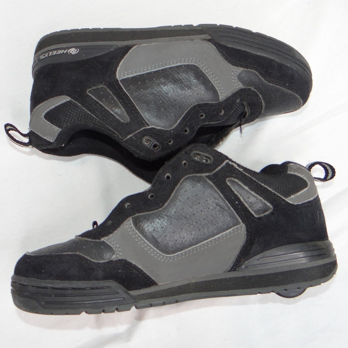 Heelys Youth Style 7097 Black Grey Skate Shoes with Wheels Size 5 Women   Read1