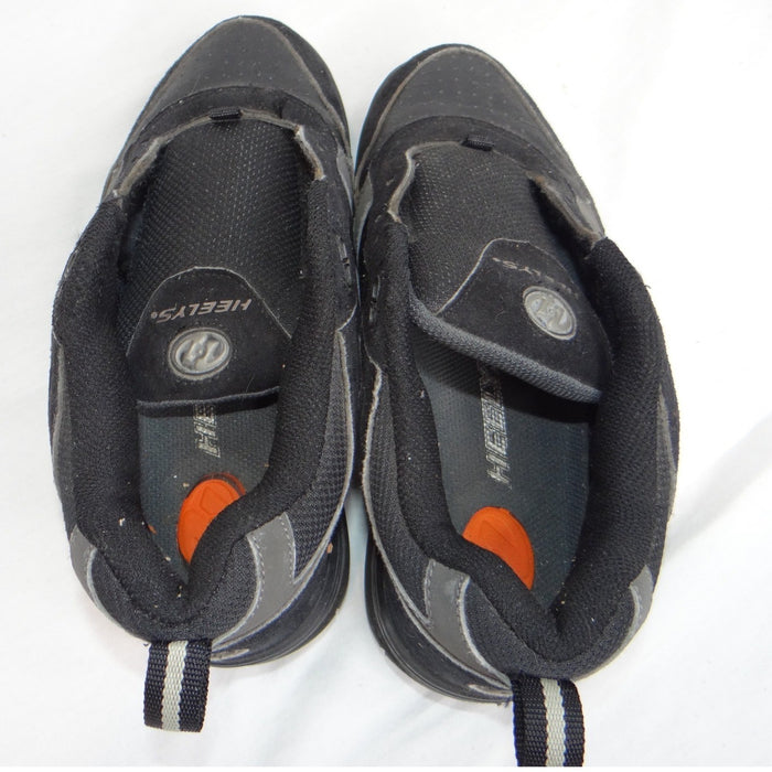 Heelys Youth Style 7097 Black Grey Skate Shoes with Wheels Size 5 Women   Read5