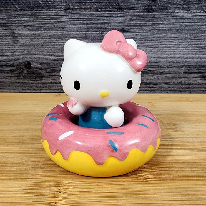 Hello Kitty Donut Tasting Salt Pepper Set Collectible Ceramic by Blue Sky