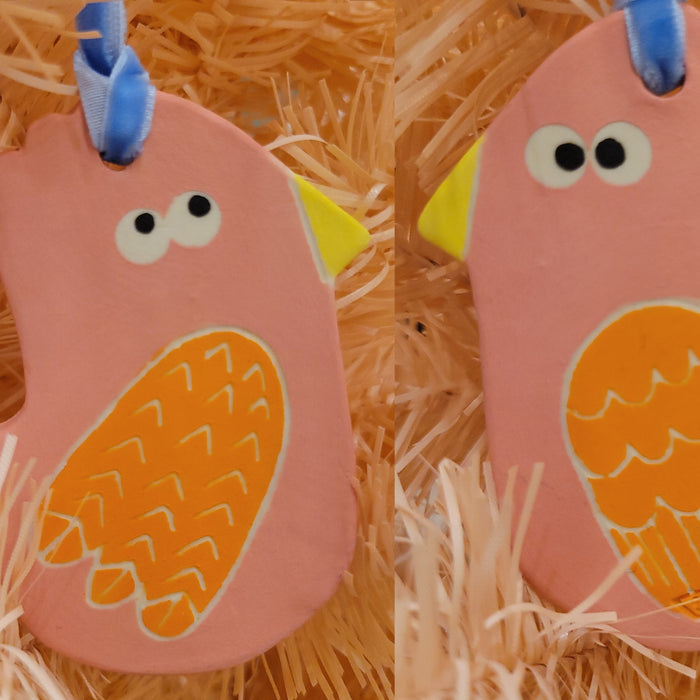Bird: Pink/Orange
