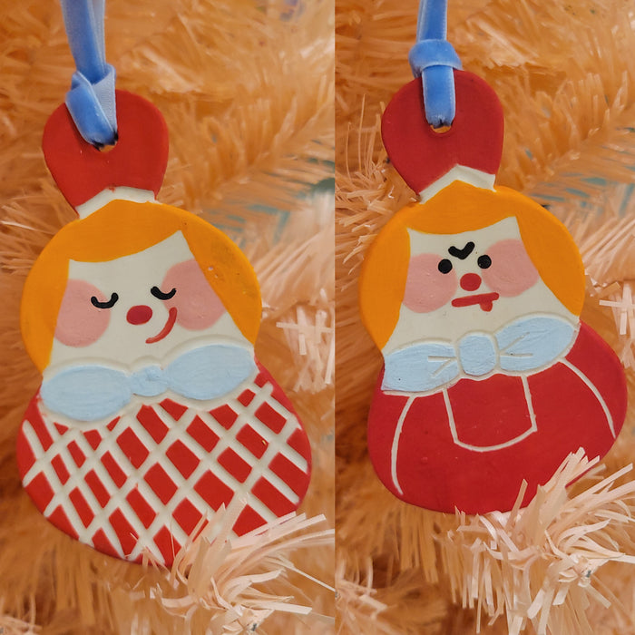 Figure: White Skin: Crisscross Red Outfit