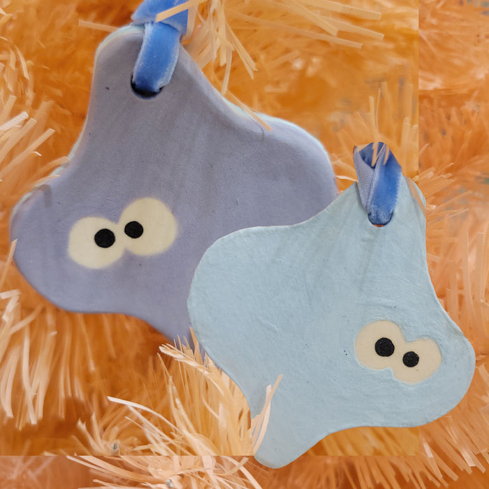 Teardrop: Grey/Light Blue