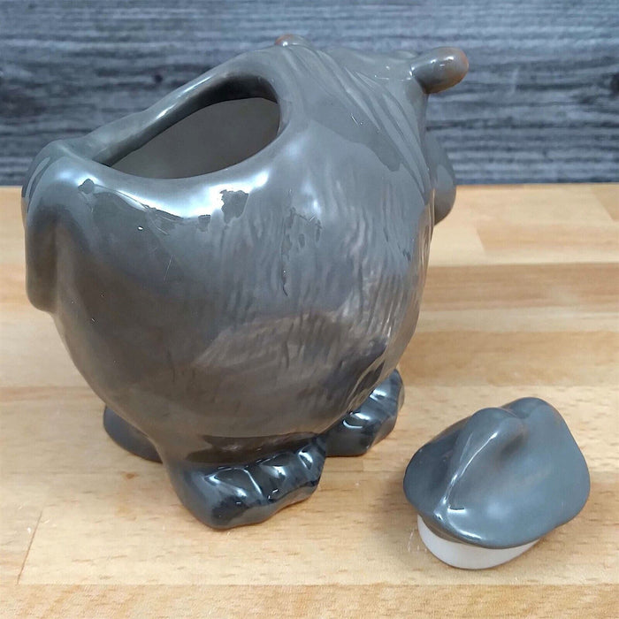 Hippo Sugar Bowl and Creamer Set Decorative by Blue Sky