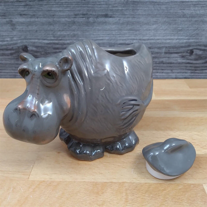 Hippo Sugar Bowl and Creamer Set Decorative by Blue Sky