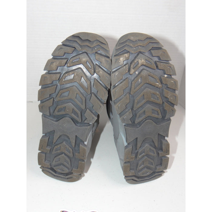 Hobibear AW3771 Kids Grey Blue Camo Faux Fur Lined Snow Boots Size 372