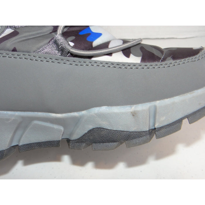 Hobibear AW3771 Kids Grey Blue Camo Faux Fur Lined Snow Boots Size 373