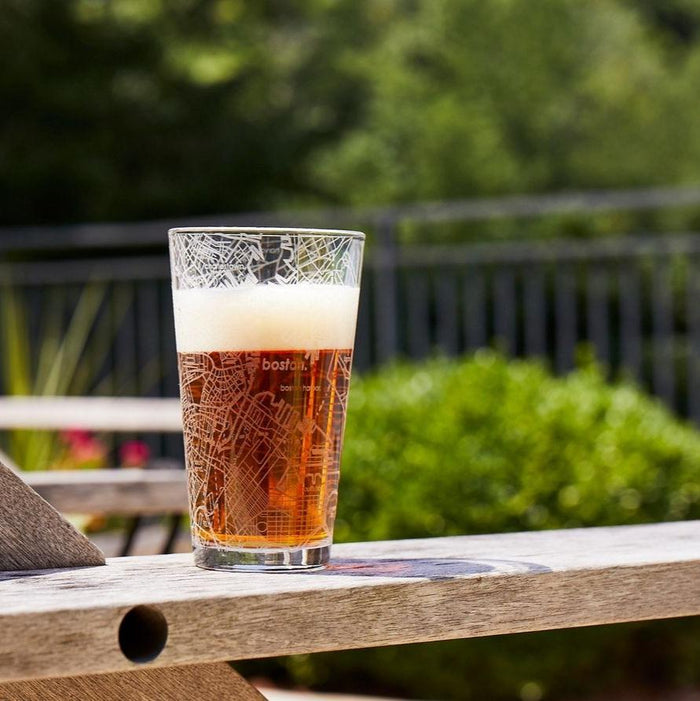 Home Town Maps Pint Glass - Set of 4