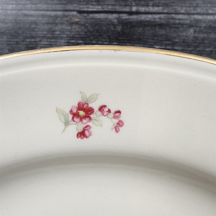 Homer Laughlin Dresden Bread & Butter Plate Eggshell Nautilus Floral 6 1/4â€ USA