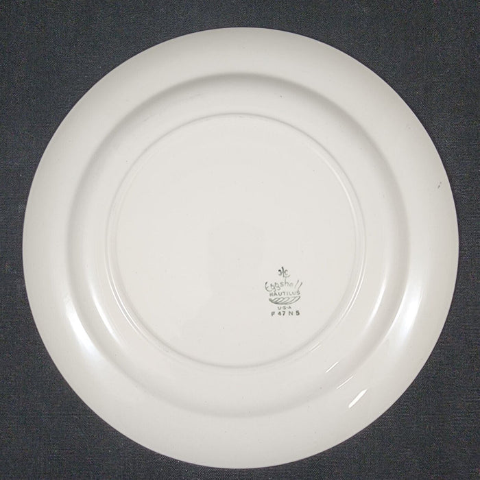 Homer Laughlin Dresden Dinner Plate Eggshell Nautilus Floral 10â€ USA