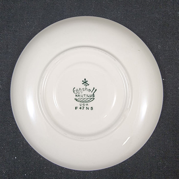 Homer Laughlin Dresden Saucer Set of 2 Eggshell Nautilus Floral 6â€ USA