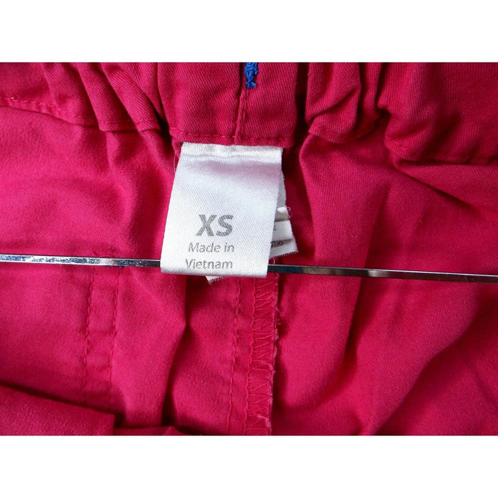 Hot Pink Scrub Pants Women's Cargo Pockets Drawstring Waist1