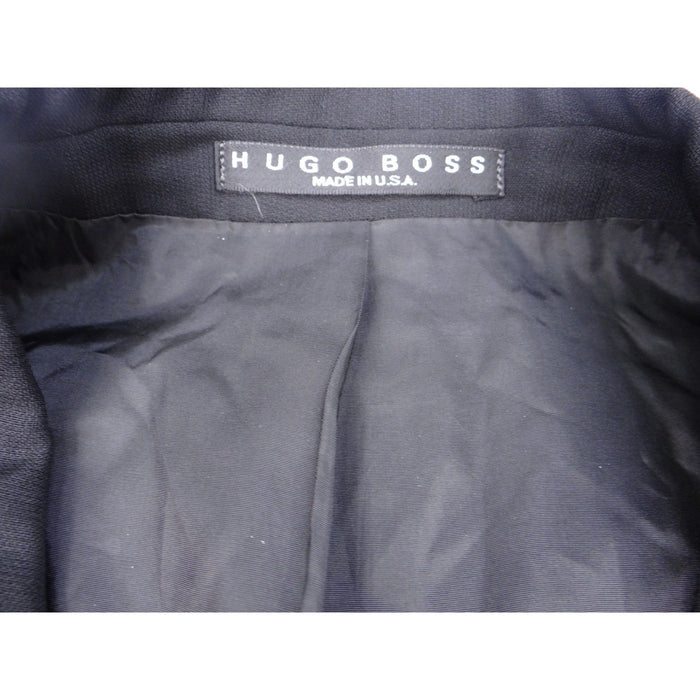 Hugo Boss Barneys New York Mens Charcoal Gray Wool Blend Blazer Jacket1