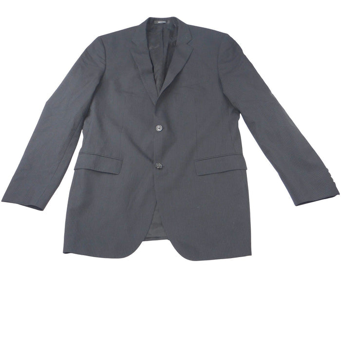 HUGO BOSS Men's Charcoal Pinstripe Super 120 Wool Blazer Jacket 42L Turkey0