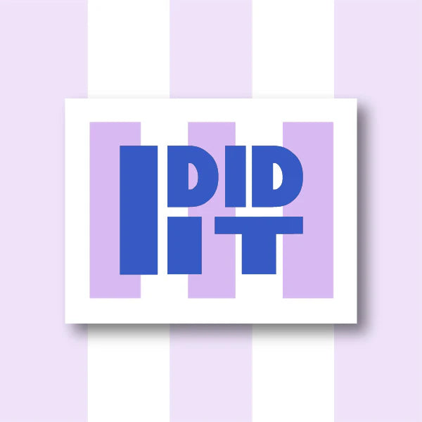 I DID IT  13x18cm KIT COMPLET CANEVAS