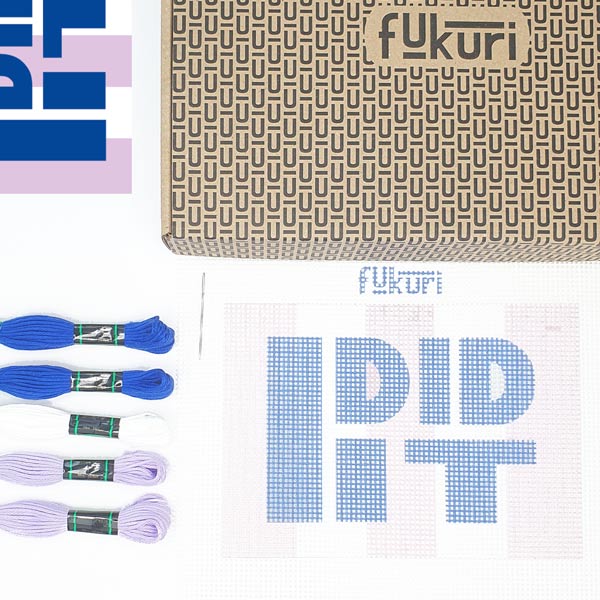 I DID IT  13x18cm KIT COMPLET CANEVAS