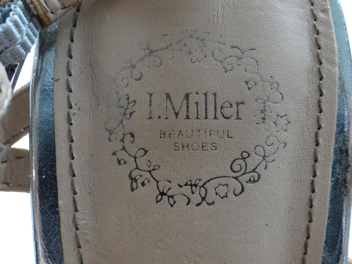 I. Miller Women's Silver Rhinestone Strappy Sandals1