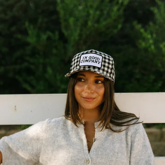 In Good Company Gingham Patch Hat
