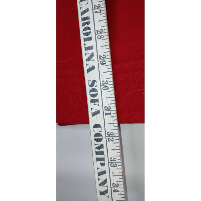 International Scene Red Wool Blend Jacket Button Front Pockets Made in Austria6