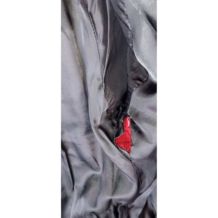 International Scene Red Wool Blend Jacket Button Front Pockets Made in Austria7