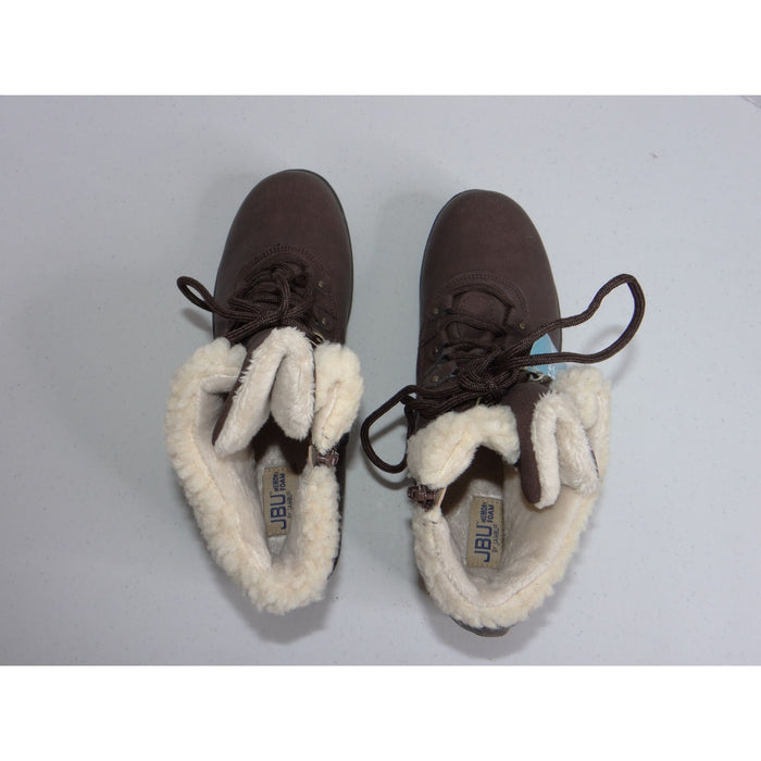JBU Jambu Redrock Brown Water Resistant Faux Fur Ankle Boots Womens 10M B1RED344
