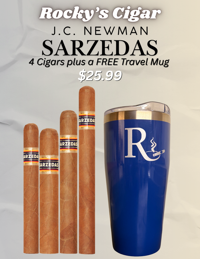 J.C. Newman Sarzedas 4 Cigars w/ FREE Travel Mug