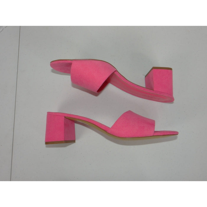 J.Crew Pink Block Heel Slide Sandals BN858 Womens 11 Open Toe Mules1