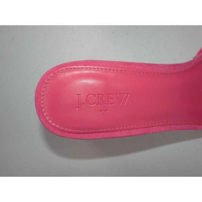 J.Crew Pink Block Heel Slide Sandals BN858 Womens 11 Open Toe Mules6