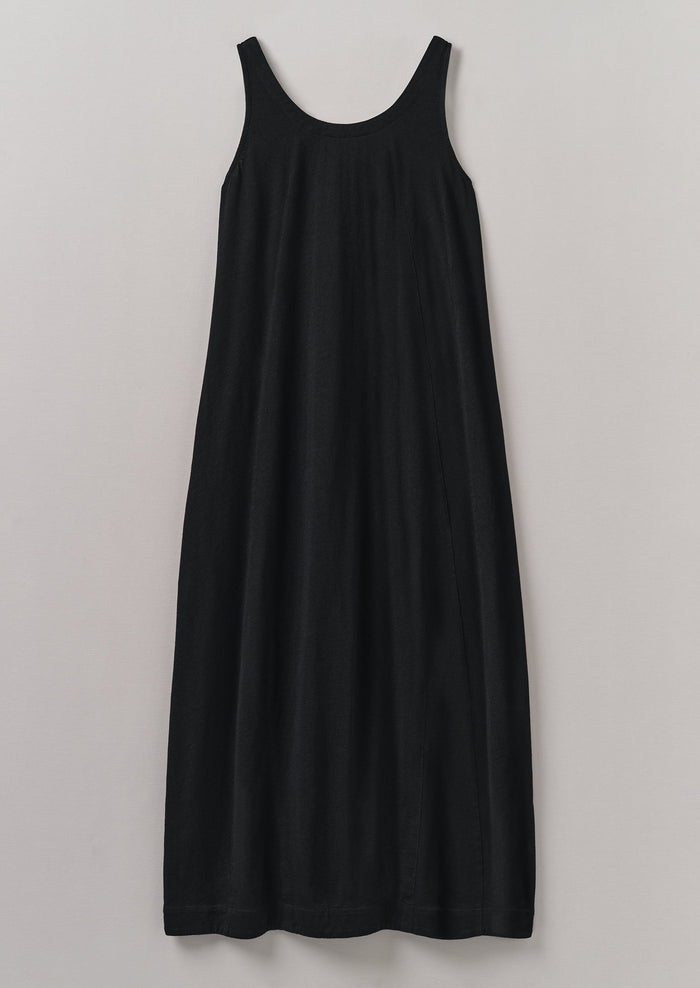 Jersey Cotton Easy Dress | Washed Black