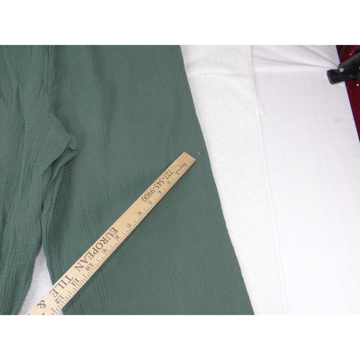 Jessica Simpson Sage Green Gauze Wide Leg Elastic Waist Pants Medium 40213