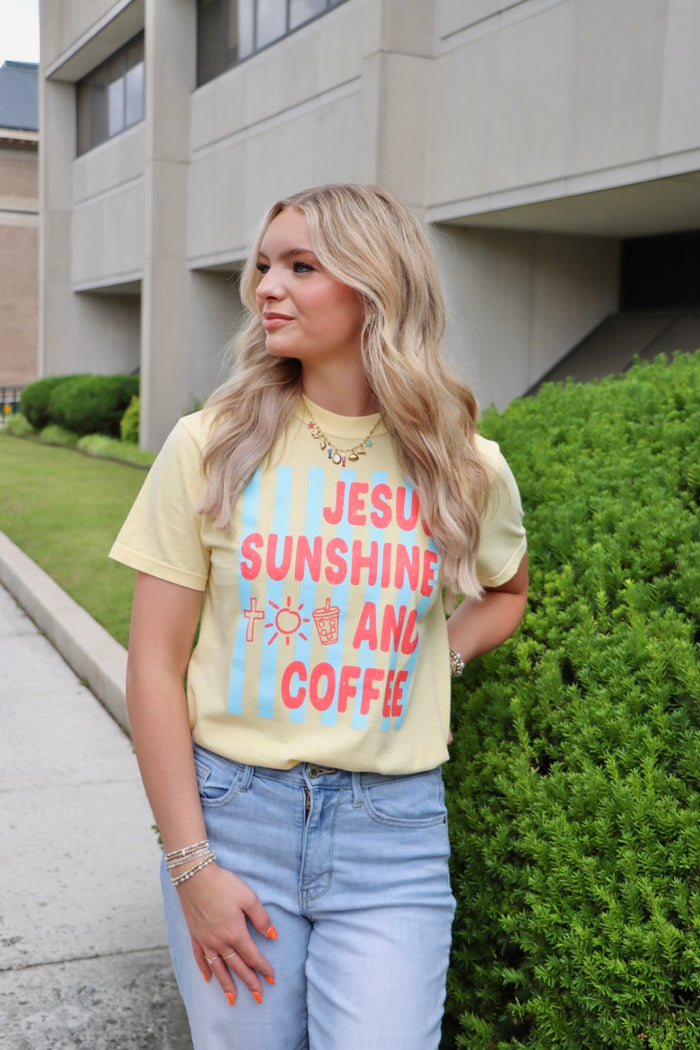 Jesus, Sunshine, & Coffee {Comfort Colors}