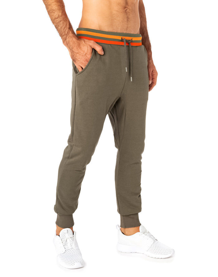 jogging loose khaki PULLIN en coton