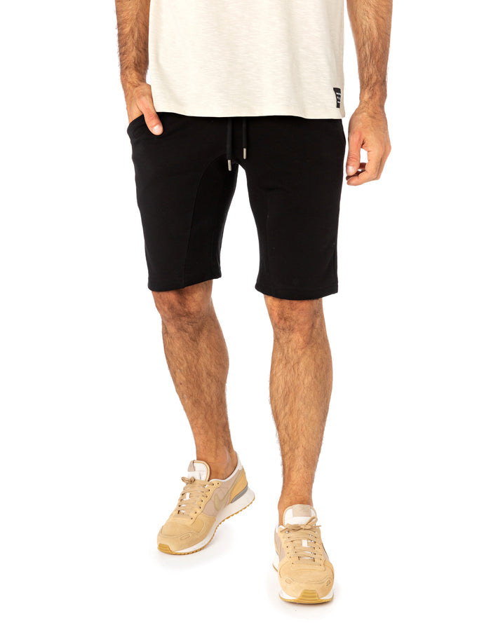 jogging short black PULLIN en coton
