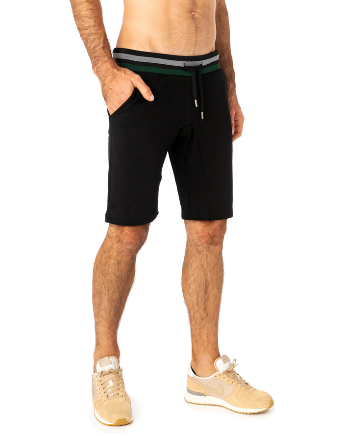 jogging short black PULLIN en coton
