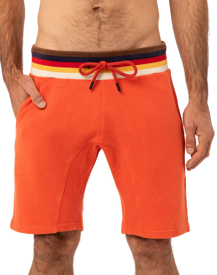 jogging short homme paprika PULLIN en coton