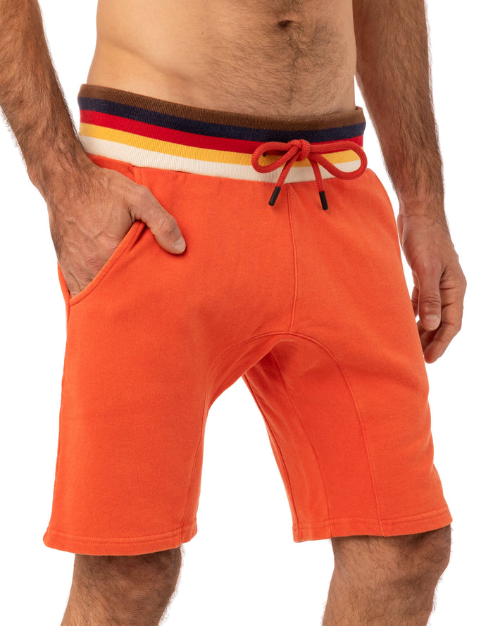 jogging short homme paprika PULLIN en coton