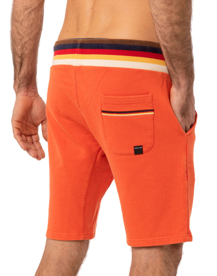 jogging short homme paprika PULLIN en coton