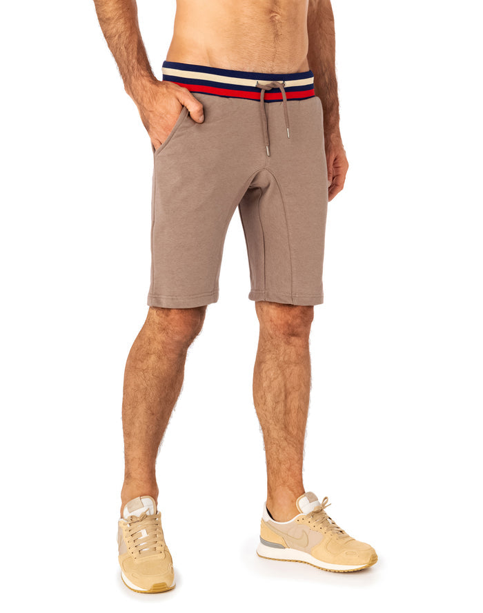 jogging short taupe PULLIN en coton