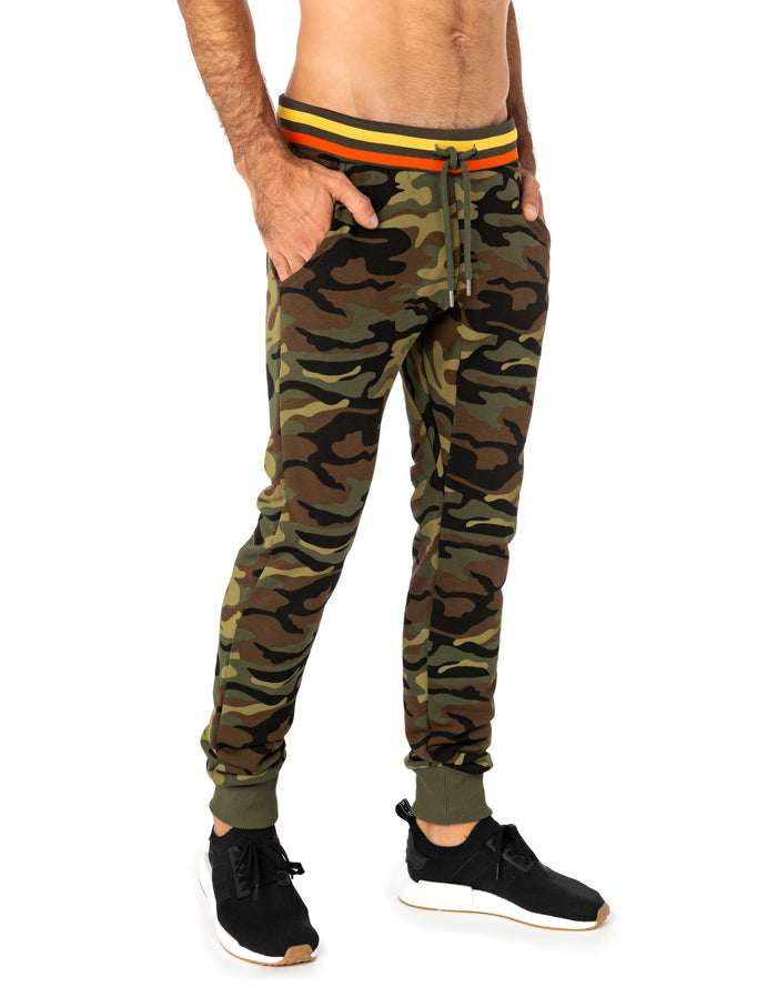jogging slim camo PULLIN en coton