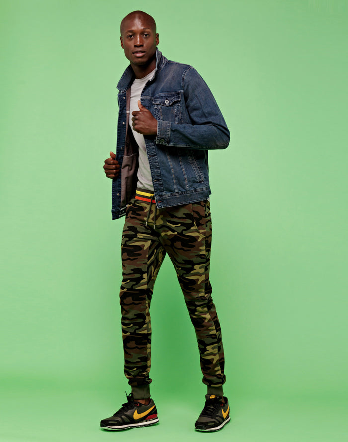 jogging slim camo PULLIN en coton