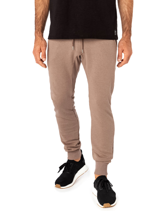 jogging slim taupe PULLIN en coton