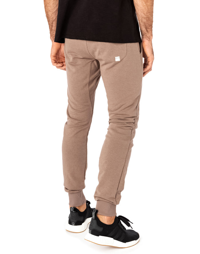 jogging slim taupe PULLIN en coton