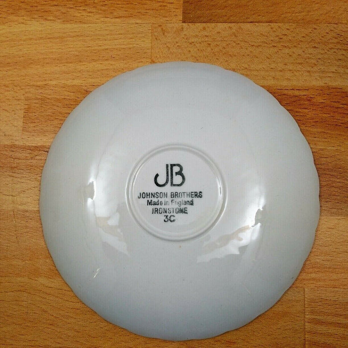 Johnson Bros Ironstone Tea Flat Cup and Saucer Set of 4 Coffee Mugs Dinnerware