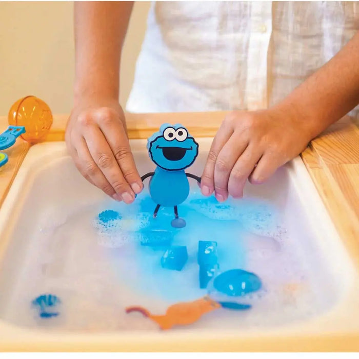 Jouets sensoriels lumineux pour le bain Glo Pals - Cookie monster - Lilinappy