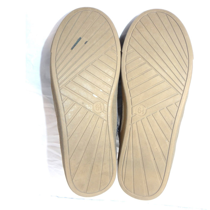 Juicy Couture Womens Grey Quilted High Top Sneakers Side Zip Shoes Size 6.57