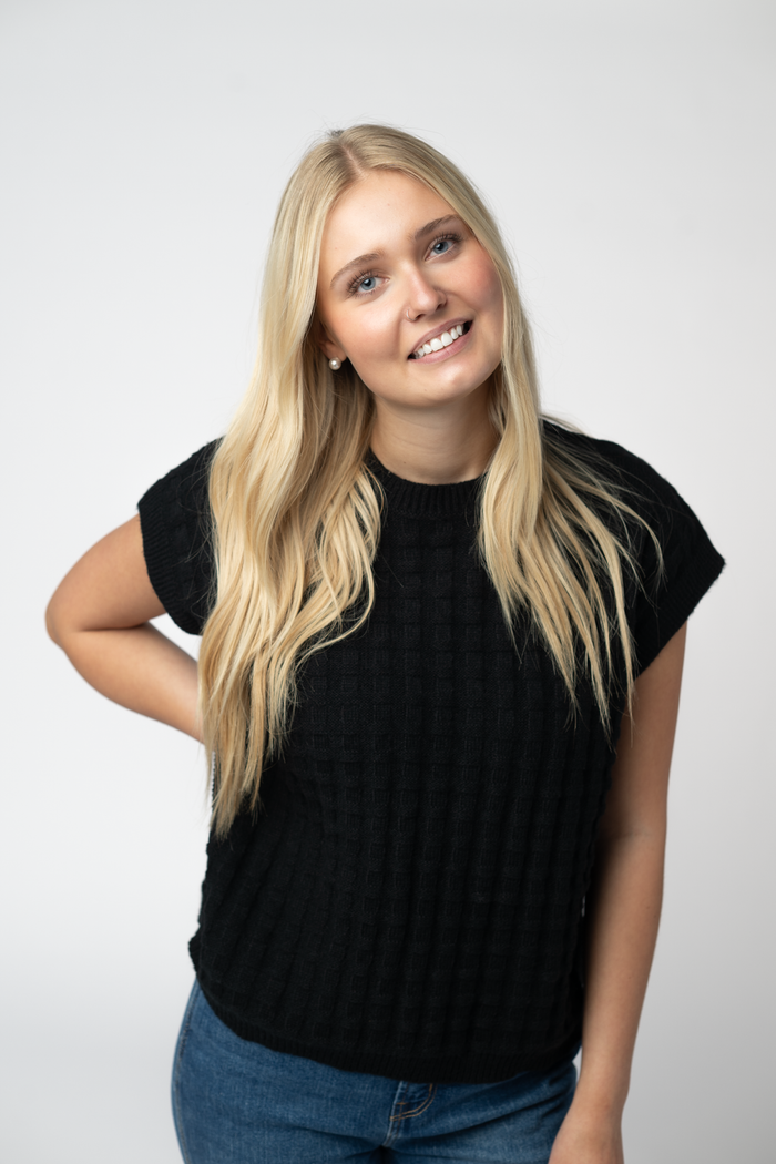 Kelly Knitted Top - Black