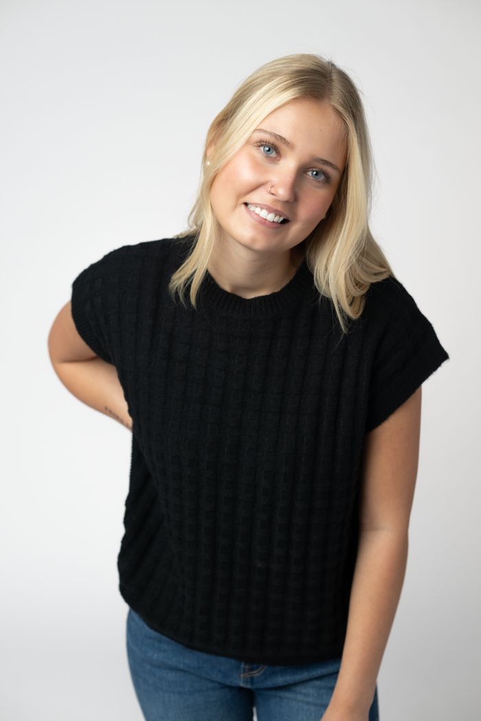 Kelly Knitted Top - Black