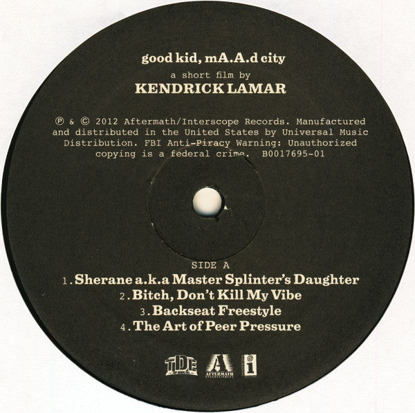 Kendrick Lamar - Good Kid, M.A.A.D City (LP) [US] 1st (Mint (M))