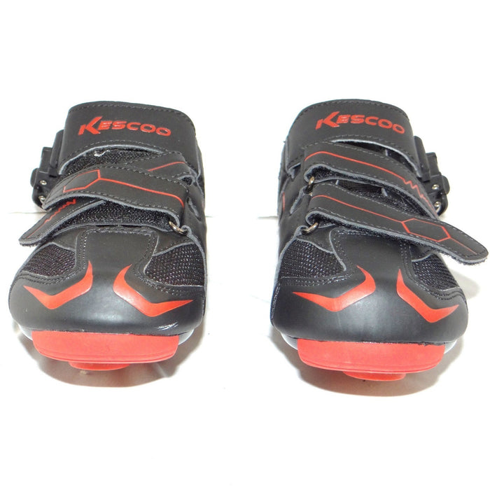 Kescoo Cycling Shoes Black Red Size 39 Look Delta Cleats Indoor Road Bike Mens 73